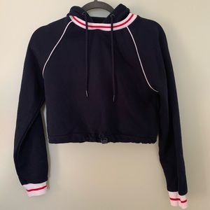 garage cropped hoodie